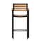 Flash Furniture Patio Bar Stool with Faux Teak Slats and Armrests XU-DG-HW6036B-ARM-GG - alternate 3